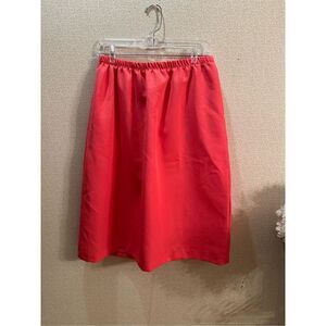 Vintage coral polyester skirt